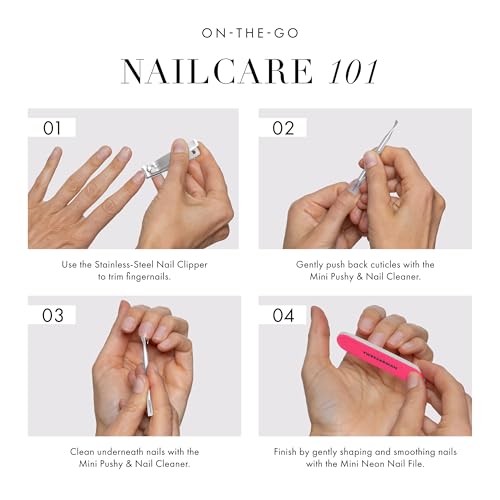 Tweezerman Mini Neon Nail Care Kit