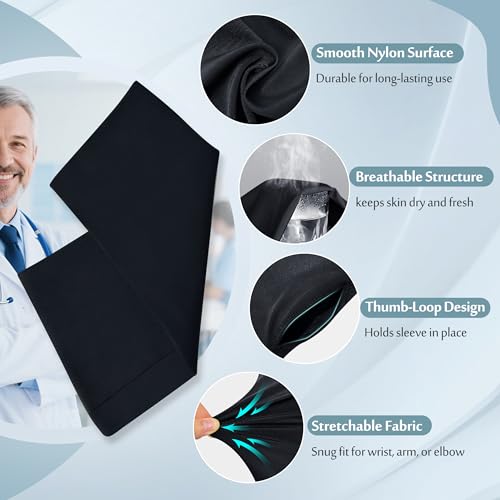 Wrist Brace Liner Hand Sock for Splint, Arm Sock for Under Splint, Compression Sleeve for Hand with Thumb Support, Cast Liner Sleeve for Wrist, Elbow & Arm Night Splint (1 Pack - Small)