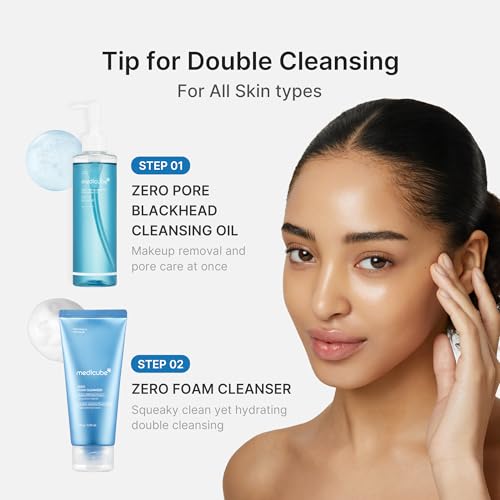 medicube Double Cleansing Duo - Zero Pore Cleansing Oil, Zero Foam Cleanser