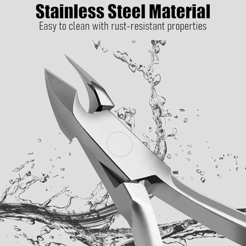 Bestac Professional Stainless Steel Cuticle Trimmer - Extremely Sharp Dead Skin Clipper Nippers, Labor-Saving Cuticula Remover for Fingernails Toenails, Manicure Pedicure Tools for Women Men