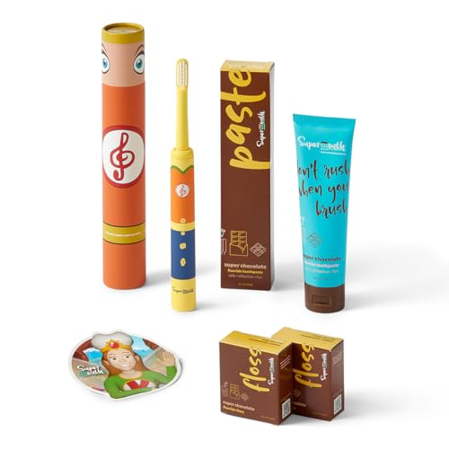 SuperMouth Sidekick Sonic Toothbrush, Rechargeable, Kids 6+, Melo-D