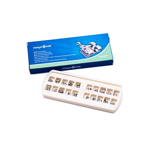 Easyinsmile 20PCS/Pack Dental Orthodontic Metal MINI Bracket Braces (5Pack Roth-022.3.4.5) 5Pack ROTH-022.3.4.5
