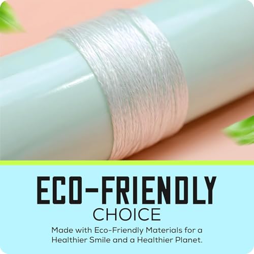 Waxed Expanding Dental Floss, Family Value Pack (Mint Breeze, 4 Pack), Coconut Oil Infused, Smooth Glide for Sensitive Gums, Strong & Shred Resistant, for Adults & Kids Mint Breeze 98 Foot (Pack of 4)