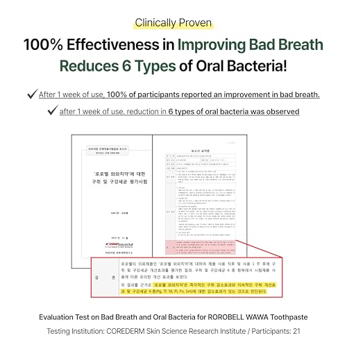 ROROBELL Wawa Toothpaste Made for My Boyfriend's Bad Breath, Sensitive Teeth, Improvement of Gum Problems/Peppermint Flavor/Made with Wasabi I 3.53 fl.oz (Pack of 3) 3.53 Ounce (Pack of 3)