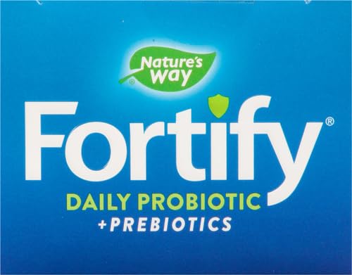 Nature's Way Extra Strength(1) Fortify Probiotic,Probiotics for Digestive Health,Prebiotics,50 Billion Live Cultures,Digestive & Immune Health Support*,30 Capsules,(Pack of 2) 30 Count (Pack of 2)