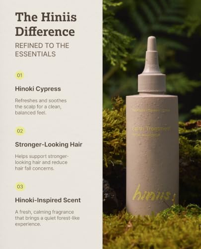 Earth Treatment | Korean Hair Care & Scalp Treatment for Damaged Hair | Hinoki & Eucalyptus Oil for Sensitive Scalp with Dexpanthenol, 200ml