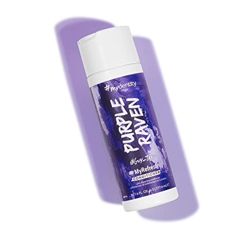 #mydentity MyRefresh Color Depositing Conditioner, 6 oz | Temporary Hair Dye | Color Lasts up to 25 washes Purple Raven