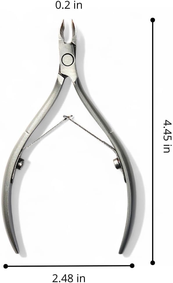 Beauty Power Cuticle Trimmer with Cuticle Pusher & Nano Nail File - Cuticle Nipper Cuticle Remover - Professional Stainless Steel Clippers Pedicure Manicure Tools for Fingernails - Gift Idea Cuticle Nipper + Pusher + Nano Nail File