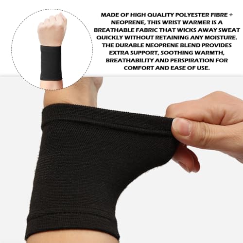 Hand Sleeve, 2 Pcs Elastin Wrist Sleeve, Compression Wrist Sleeve, Unisex Wrist Sleeve for Arthritis, Sports