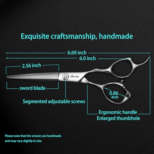Hair Cutting Scissors Professional Barber Shears, Hairdresser Scissor Made Of Stainless Steel For Hairdressing Salon and Home Use Extremely Very Sharp Ergonomic Design