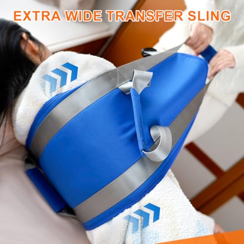 Patient Turning Device Transfer Belts for Lifting Seniors Medical Sling for Bedridden Elderly to Change Diaper Mobility Daily Living Assis Aids Nursing Sling with Handles for Bed Positioning