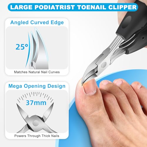 2026 Toenail Clippers for Thick Toenails for Seniors Angled Head