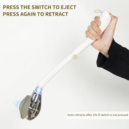 Electric Foldable Toilet Wiping Tool - 16.5 Inch Long Handle Self Wiping Wiper, Household Daily Sanitary Care Accessory for Seniors & People with Limited Bending Mobility