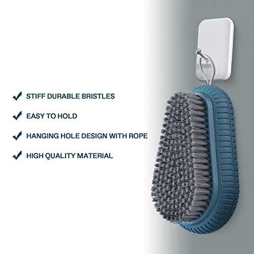 VWMYQ Heavy Duty Nail Brush Fingernail Scrub Brush, Durable Stiff Bristles Nail Scrub Brush, Hand and Nail Cleaning Brush for Men & Mechanics (Hand Wash Brush - Blue) Hand Wash Blue