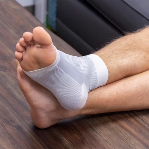 OS1st DS6 Decompression Sleeve – Single Sleeve for Resting Therapy – Moderate to Severe Plantar Fasciitis Relief, Achilles Tendonitis, Heel Pain & Foot Drop Support – Comfortable Night Splint Sock for Men & Women Small