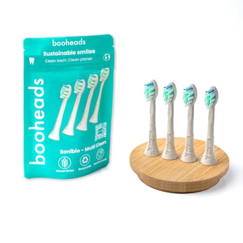 Booheads Fluoride Free Hydroxyapatite Toothpaste and Compatible Sonicare Heads Bundle