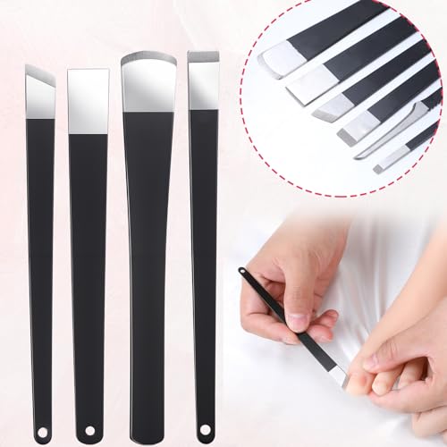 6 Pack Ingrown Toenail Removal Kit, Professional Pedicure Tools for Ingrown Toenail Callus Shaver Corn Removers for Toes Stainless Steel Nail Knives Kit with Storage Box