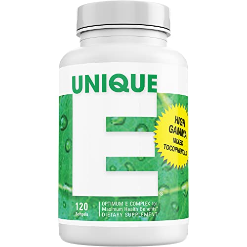 UNIQUE E A.C. Grace Company Mixed Tocopherols 120 Soft Gels, Supports Healthy Brain Function, General Health, and Aging Support, All-Natural Vitamin E and Kosher - BeesActive Australia