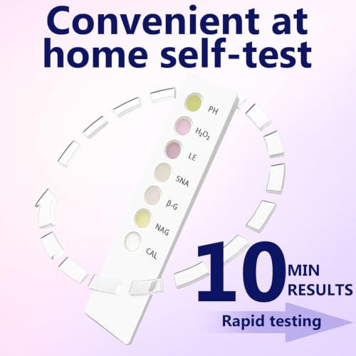 6-in-1 Vaginal Health Test Kit for Women – pH & Balance Awareness,BV,Yeast,Microbiota Check,Easy at-Home Self-Check for Intimate Wellness –for Monitoring Discharge, Odor, Itching Symptoms