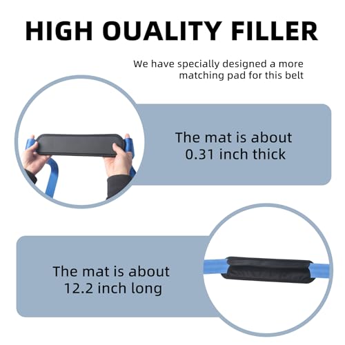 Mobilization Belt(9.8Ft) -Physical Therapy Strap for Physical Therapy, Rehabilitation, and Manual Therapy, Mobilization Belt Physical Therapy - Strongly Recommended by physicalTherapists blue