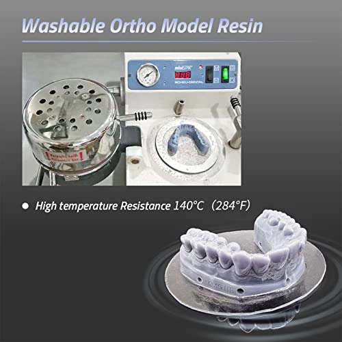 JAMG HE Dental Model Resin Water Washable Orthodontic Brace Model Grey 500g