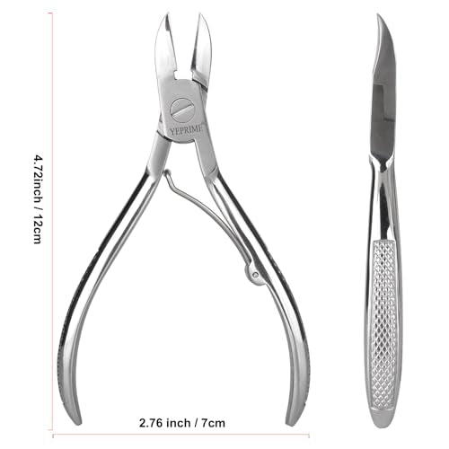 Toenail Clippers for Thick and Ingrown Nails, Curved Blade Curved Blades