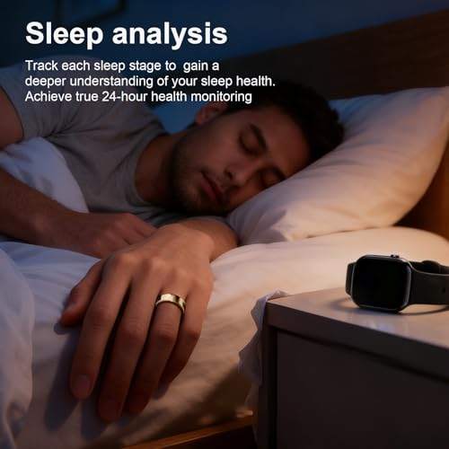 PAXAM Smart Ring for Women & Men Health & Fitness Tracker Rose Gold 9