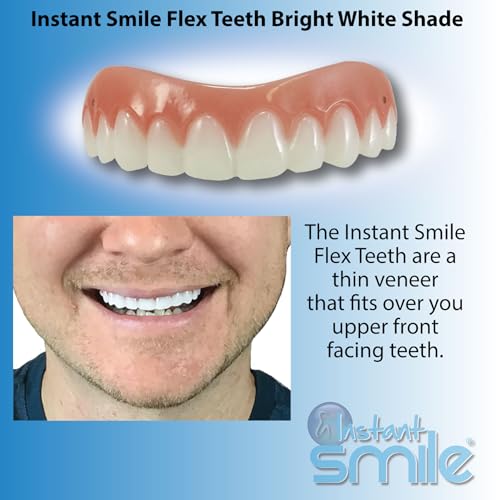 Instant Smile Flex Teeth (Bright White Shade) and Pro Series Tooth Kit – 2 Great Instant Smile Products