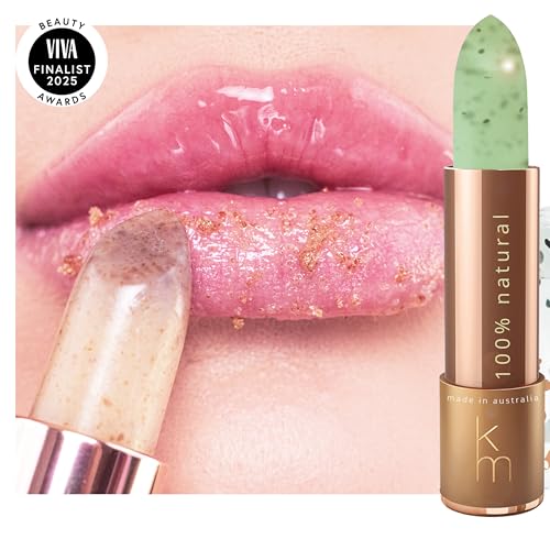 Natural Lip Scrub – 100% Natural Lip Exfoliator Made in Australia, Cruelty-Free | Polishes with Sugar Crystals | Nourishes with Shea, Jojoba & Avocado Oils | For Smooth, Beautiful, Hydrated Lips Mint