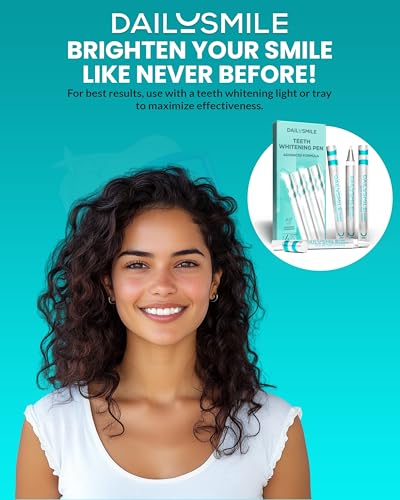 Advanced Formula Teeth Whitening Pen, Strong Teeth Whitening Gel, Gentle Tooth Whitening Pen, Teeth Whitening for Sensitive Teeth, Daily Teeth Stain Remover, Instant White Smile-4PK