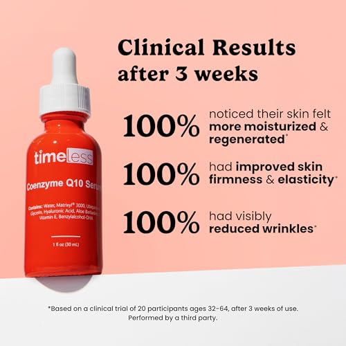 Timeless Coenzyme Q10 Antioxidant Serum, Collagen Support, 1 fl oz 1 Fl Oz (Pack of 1)