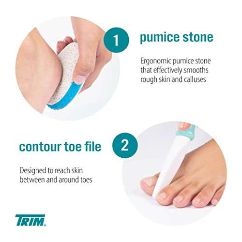 TRIM Professional 7-Piece Pedicure Kit Home Foot Care & Toenail Grooming 6 Count (Pack of 1) Trim For Your Feet Kit, 6 Piece Set