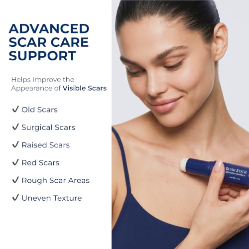 Advanced 100% Silicone Scar Stick - Scar SkinCare Stick 10g x 2 Sticks Advanced 10g x 2 Sticks