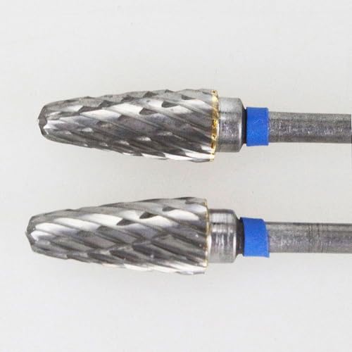 10pcs HP Cutting Burs Drill Polisher Cutter Tungsten Carbide, 2.35mm Shaft Plaster Alloy Acrylic Polishing Cleaning L6