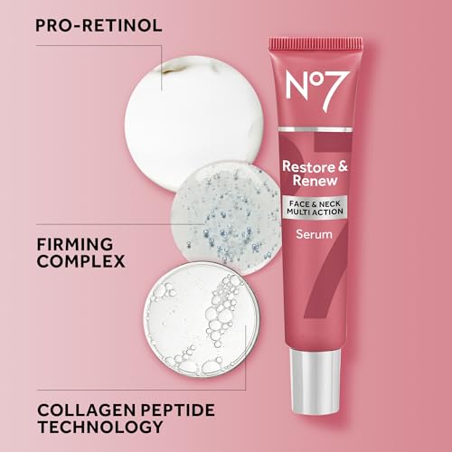 No7 Restore & Renew Sculpting Serum for Face & Neck, 1.69 Oz 1.69 Fl Oz (Pack of 1) Tube