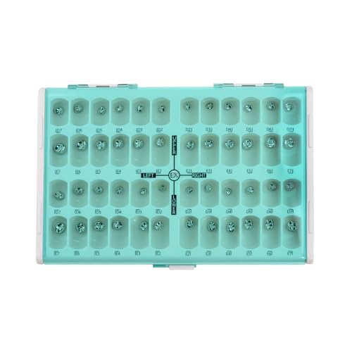48Pcs/Box Kid Crowns Preformed Metal Crown Stainless Steel Temporary Crowns Orthodontic Material Therapy Tools