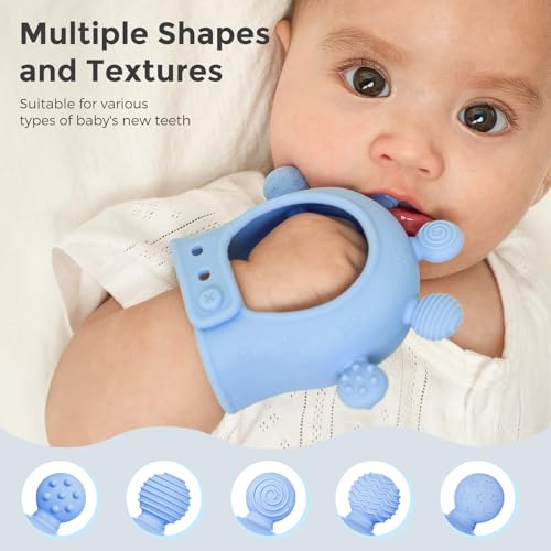 Momcozy Baby Finger Toothbrush&Baby Teether Toys
