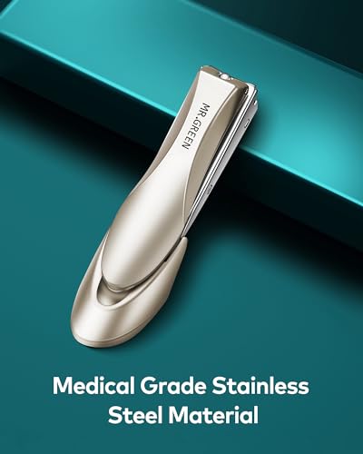 Nail Clippers with Catcher, Professional Stainless Steel Fingernail and Toenail Clipper Cutter, Trimmer Set for Men and Women(Small) Mr-1111