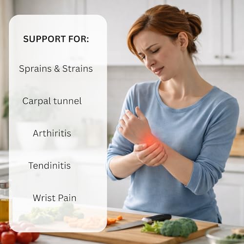 Universal Wrist Brace for Carpal Tunnel Relief – Night Sleep Support Wrist Splint with Metal Splint – Ambidextrous Hand Brace Fits Left and Right Hand – Men & Women Large