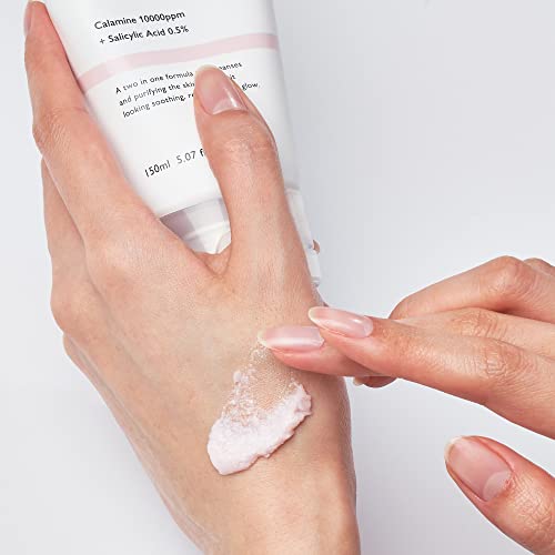 Genabelle Pink Cloud Cleansing Foam - Hydrating Gentle Face Cleanser with Salicylic Acid and Calamine Powder for Blemish Care, Deep Cleansing Face Wash for Normal to Oily Skin, 5.07 fl.oz