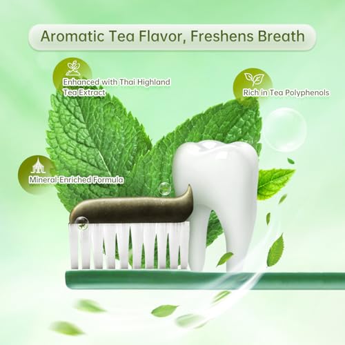 Twin Lotus Herbal Toothpaste Mixed Flavors Set 3.52oz (Pack of 4),Curcumin and Clove，fluoride free,no Gluten、GMO and Saccharin,with Natural Particles，for Teeth Whitening