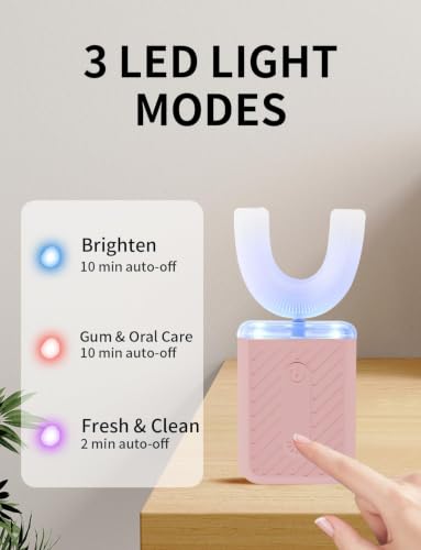 U-Shaped Electric Toothbrush with IPX7 Waterproof