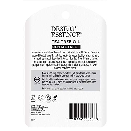 Desert Essence Tea Tree Oil Dental Tape, 30 Yards Each, 6-Pack