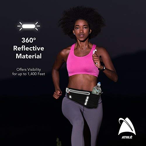 Running Fanny Pack with Water Bottle Holder - Adjustable Running Belt With Water Bottle Holder and Pouch - One Size Fits All Travel Fanny Pack Red