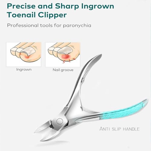 Professional Manicure Kit, Nail Scissors, Cuticle Cutter, Nail Clipper, Hand Sanitizer, Grey