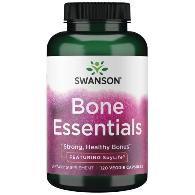 Swanson Condition Bone Essentials, Bone Health, 120 Veg Capsules | Combines Vitamins, Trace Minerals and Amino Acids for Complete Bone Nutrition with SoyLife Isoflavones, Gluten Free