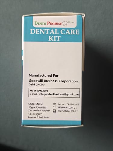 Zinc Oxide Eugenol Cement Dental Care Kit Glue for Crowns & Bridges Filling