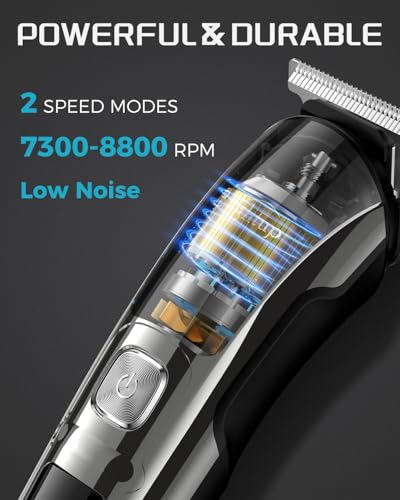 Brightup Beard Trimmer for Men - Electric Razor & Shaver Black