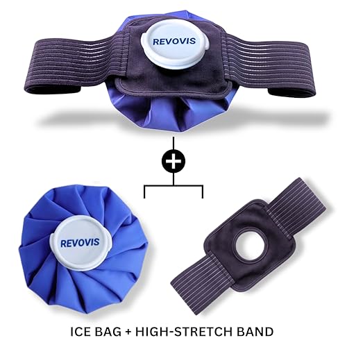 Ice Cold Pack Reusable Ice Bags Hot Water Bag for Injuries, Hot & Cold Therapy and Pain Relief with Elastic Breathable Support Wrap, 4-Pack, 3 Sizes (6"/9"/11") For Hot Therapy is 60℃ (4 IN 1) Multi-Size