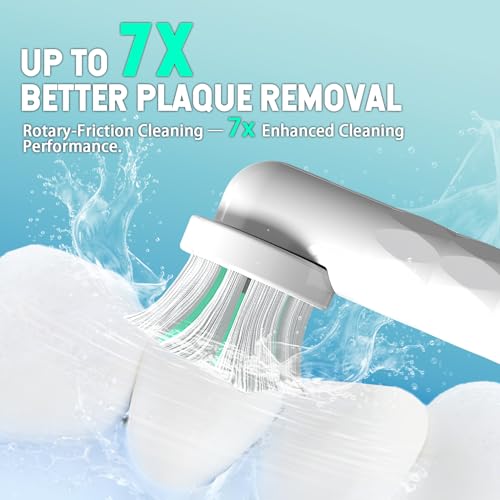 Replacement Heads for Quip Rev Oscillating Electric Toothbrush, White